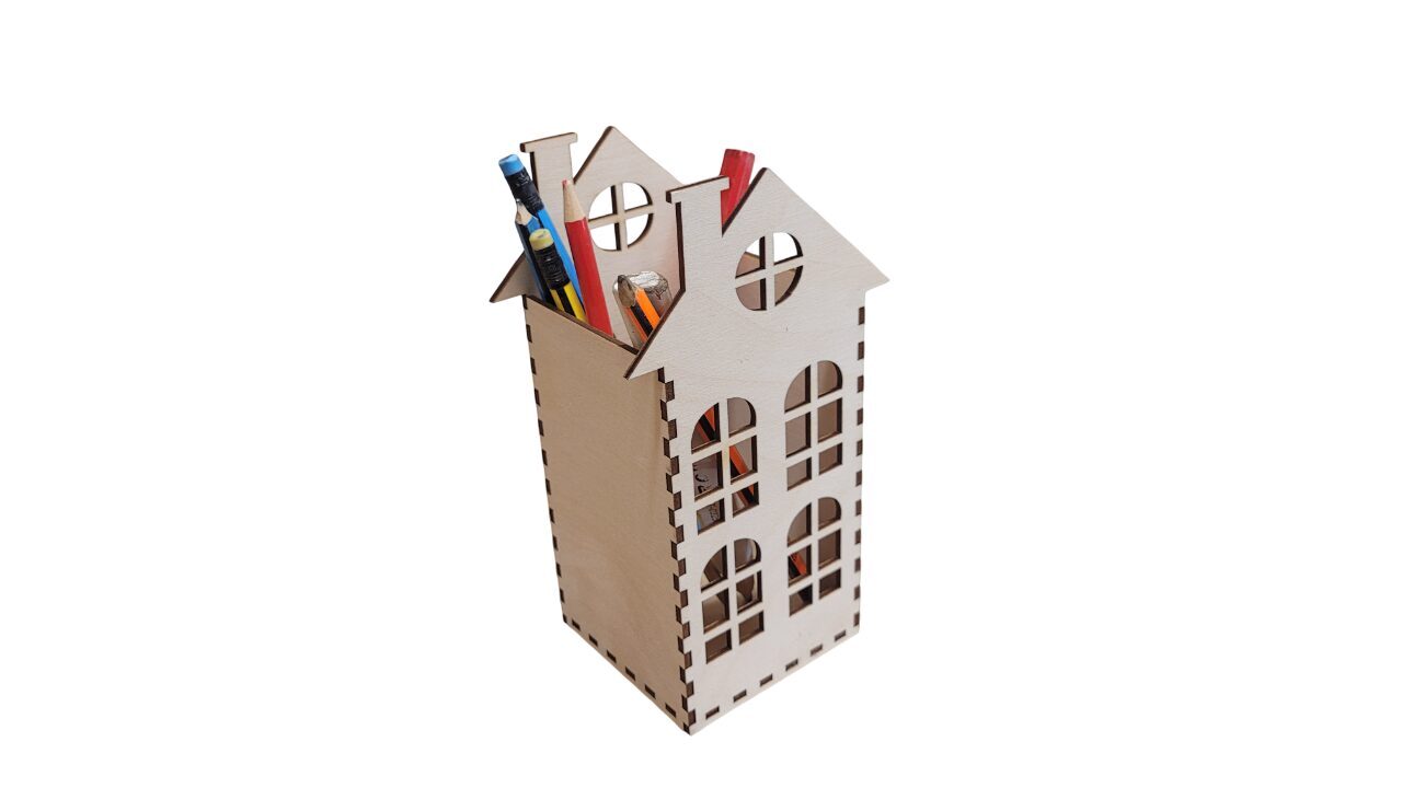 Organizators rakstāmpiederumiem "Māja" | 80x80x183mm