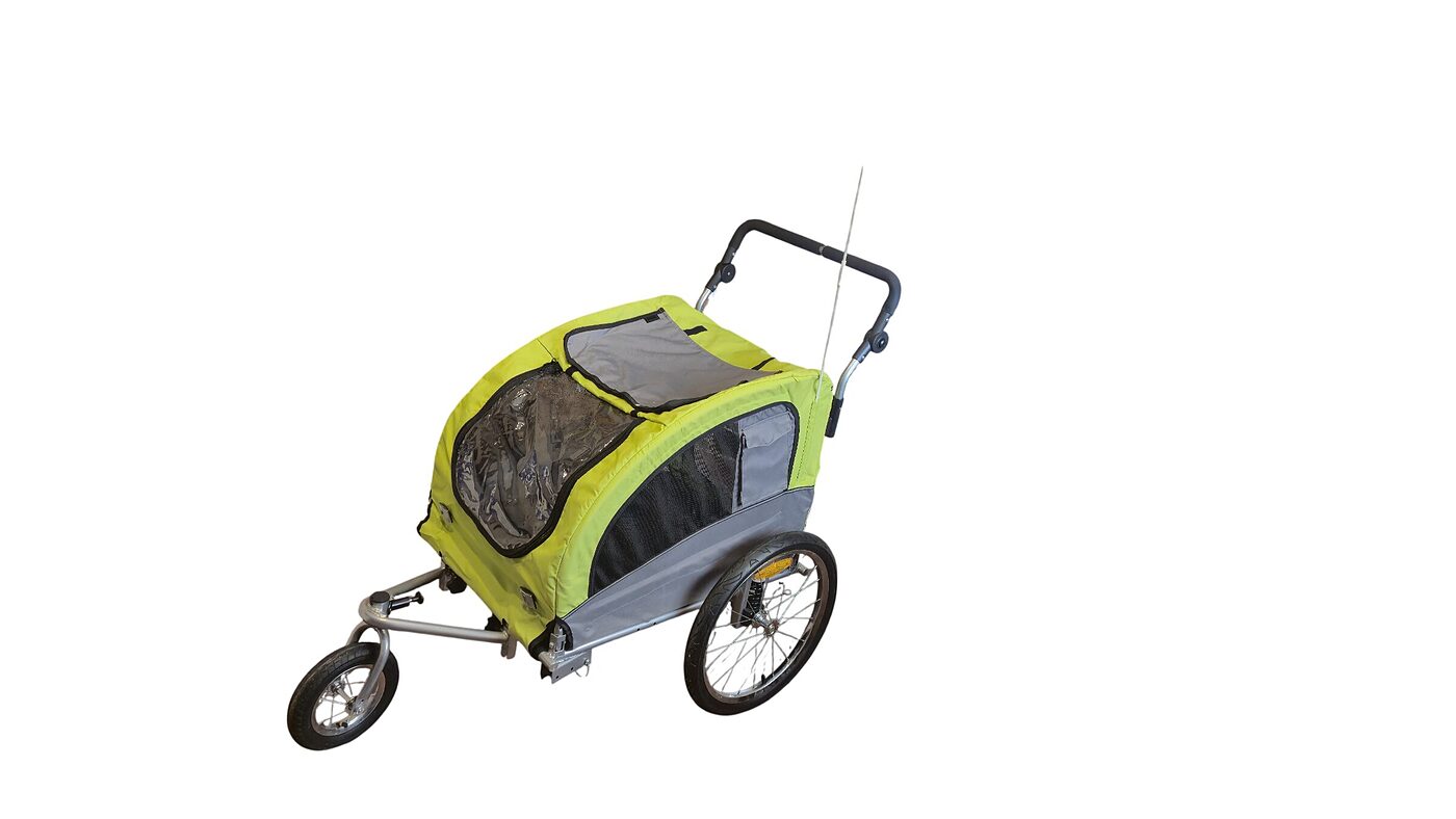 Mazlietota 2-in-1 velopiekabe un ratiņi vidēja