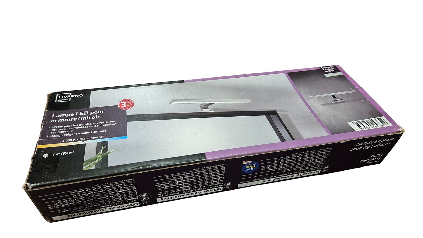 LED lampa skapim/spogulim, 30 cm, 4000