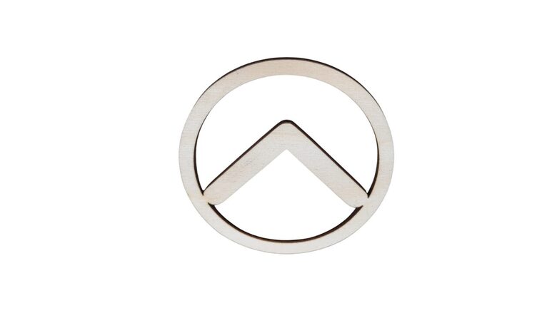 Latvju zīme no koka | Dieva zīme