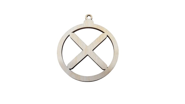 Latvju zīme no koka | Dieva krusts