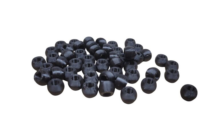 Pērlītes | 50 gab. | Melna krāsa