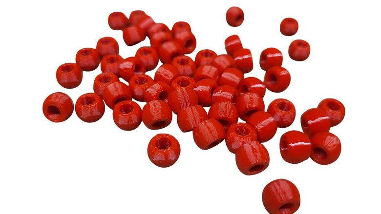 Pērlītes | 50 gab. | Sarkana krāsa