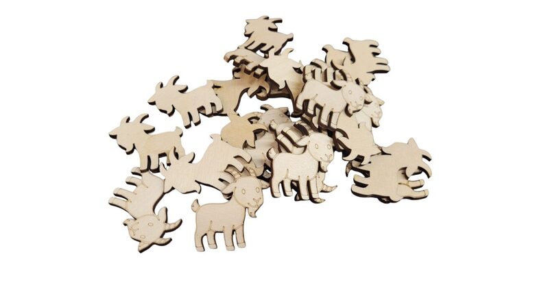 Koka kazas | 40x40 mm | (20gab.)