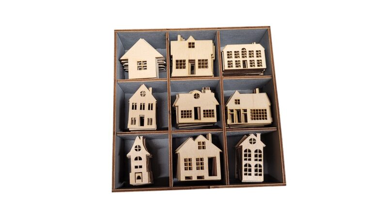 Koka Māju figūriņu komplekts