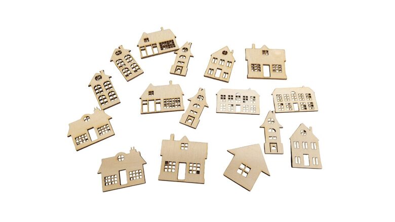 Koka mājas "Mix" | 20 gab.