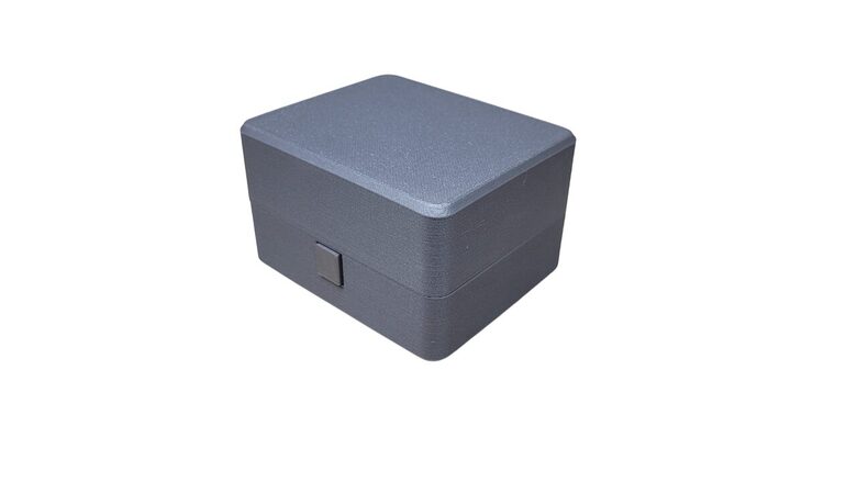 Kaste sīklietām ar vāku | 95x75x55mm | Pelēka krāsa