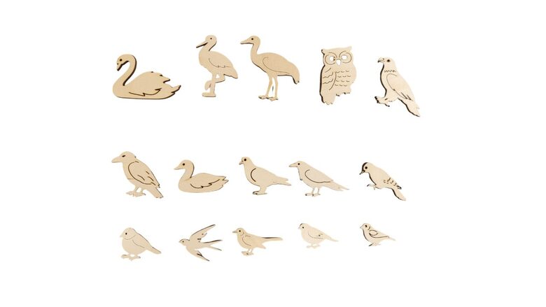 Latvijas putni "Mix" | 15 gab.