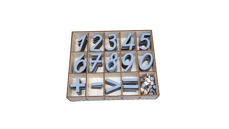 Koka Cipari ar kasti | Pelēkā krāsā