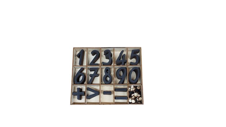 Koka Cipari ar kasti | Melnā krāsā