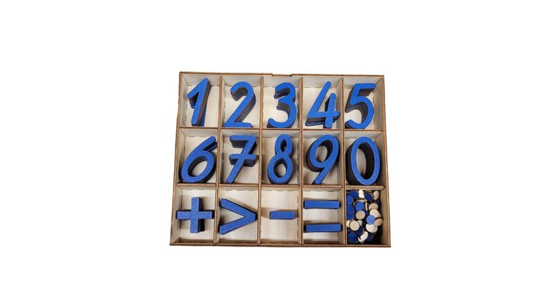 Koka Cipari ar kasti | Tumši zilā krāsā