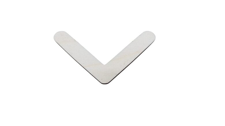 Latvju zīme no koka | Māras zīme | 72x40x3mm