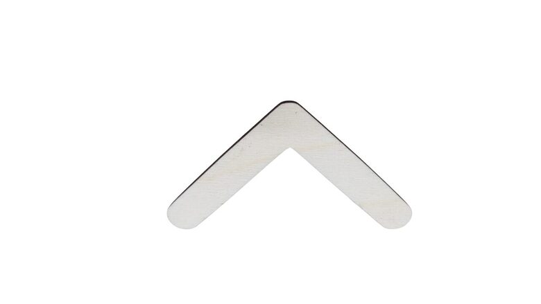 Latvju zīme no koka | Dieva zīme | 72x40x3mm