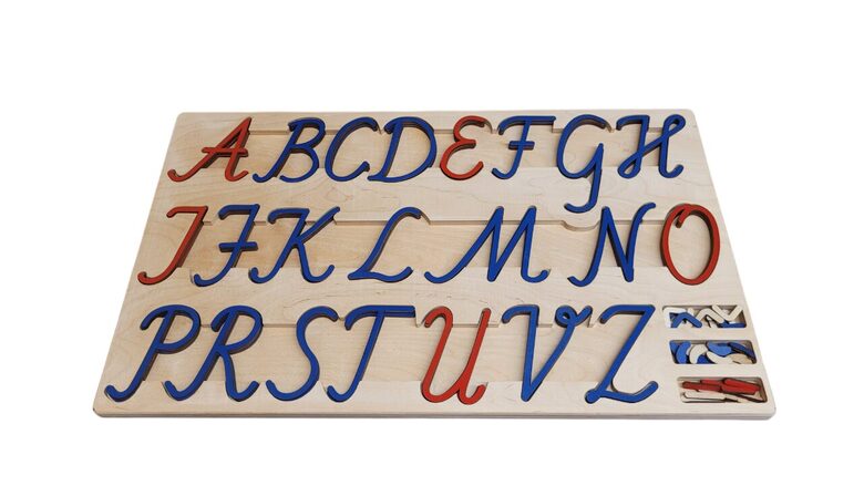 Lielie Rakstītie koka burti ar paliktni