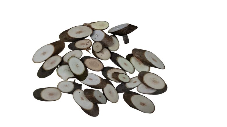 Ovālas koka šķēlītes | 30gab | 10-25mm