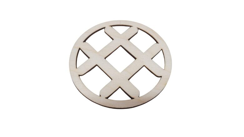 Latvju zīme no koka | Akas zīme