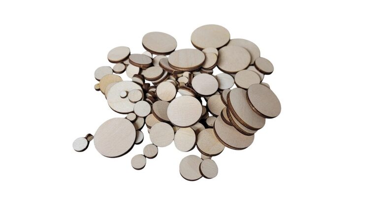 Koka Apļi "Mix" | 50 gab. | 3-30mm