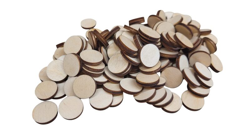 Koka apļi | 18mm Diametrs