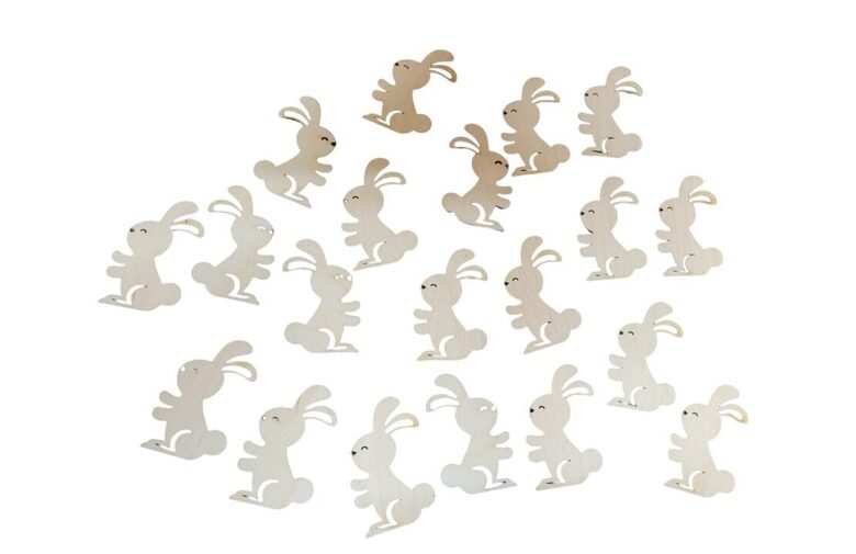 Koka zaķi | 50x33x3mm