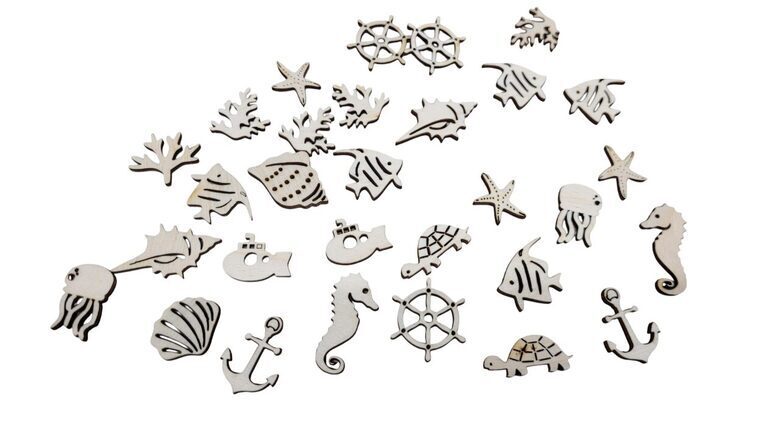 Koka figūriņas "Mix" (30gab.)