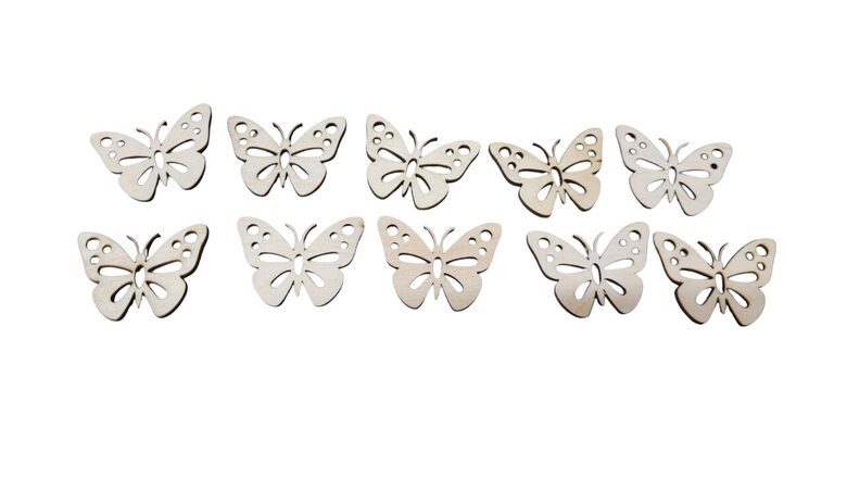 Koka taureņi | 44x33x3mm