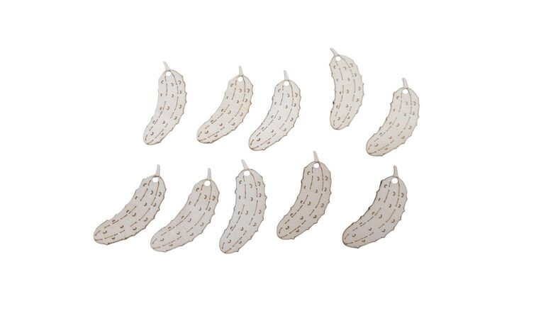 Koka gurķi | 10 gab. | 60x22mm