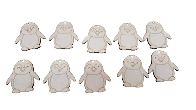 Koka pingvīni | 56x53x3mm