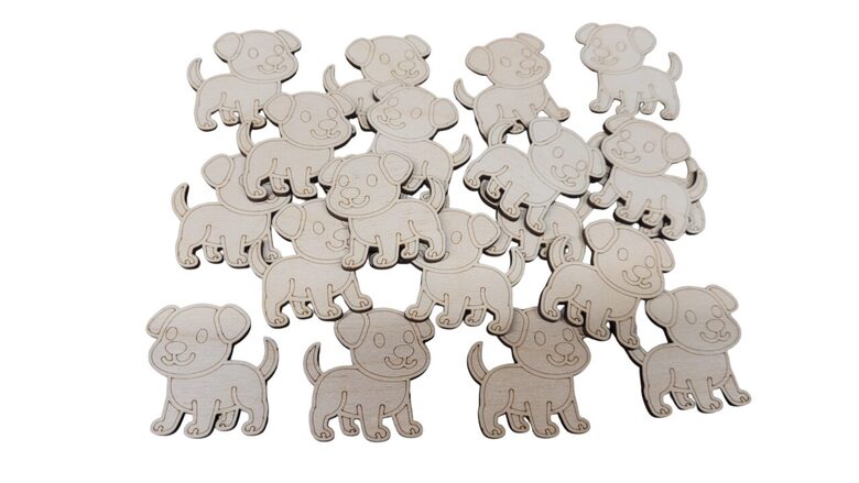 Koka suņi | 42x42 mm | (20gab.)