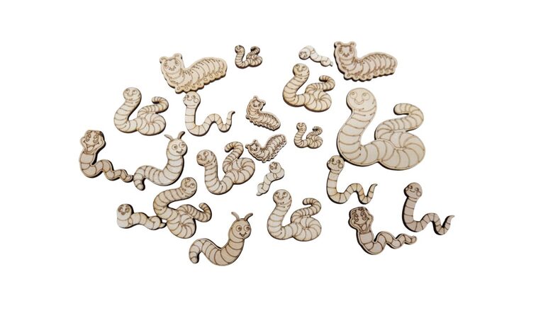 Koka tārpi "Mix" (20gab.)