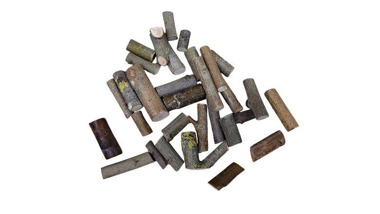 Koka zari "Mix" | 30gab | 10-50 mm garums | 5-15mm Diametrs