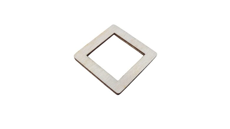 Latvju zīme no koka | Saules zīme | 50x50x3mm