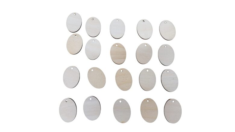 Ovālas koka sagataves | 40x30x3mm