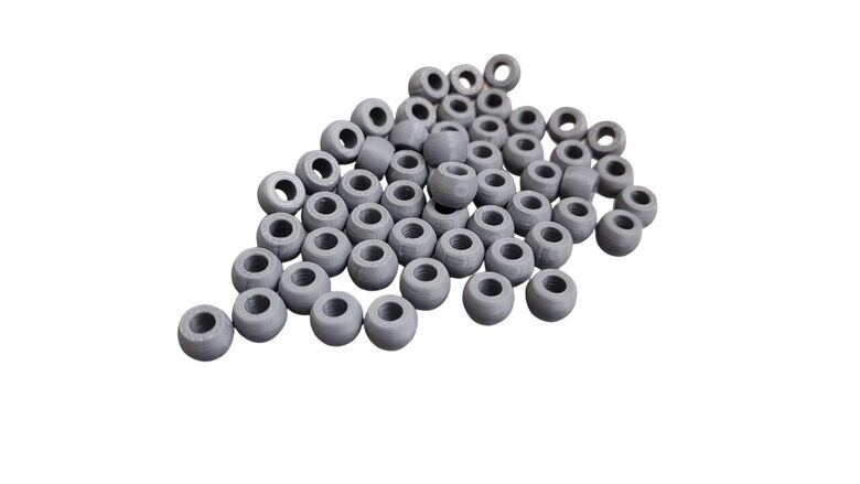 Pērlītes | 50 gab. | Sudraba krāsa