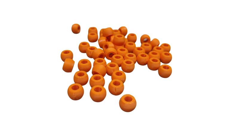 Pērlītes | 50 gab. | Spilgti Oranža krāsa