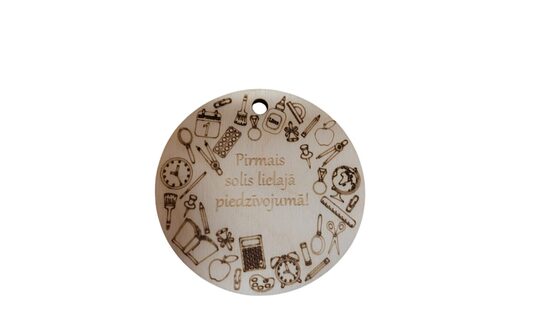 Koka Medaļa Ar Personalizētu Gravējumu