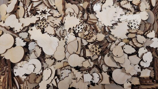 Ziemassvētku rotājumu 1-3cm ''Mix" | 50 gab.