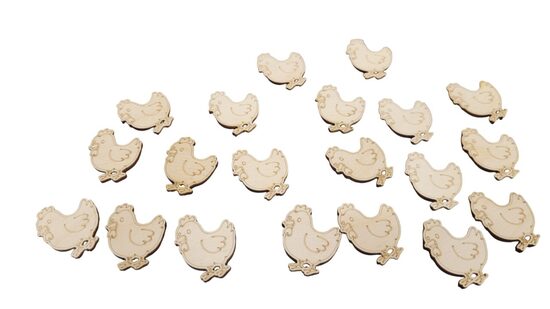 Koka vistas | 32x26 mm | (20gab.)