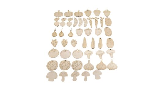 Dārzeņu figūras "Mix" | 50 gab. | 30-50mm