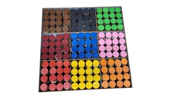 Lielais Krāsotu koka apļu  komplekts