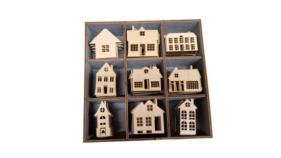 Koka Māju figūriņu komplekts