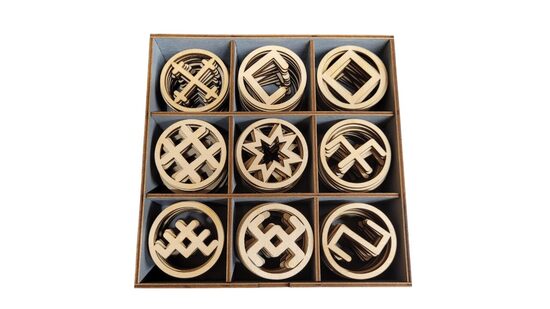 Koka Latvju zīmju komplekts