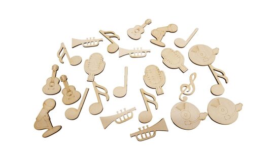 Koka figūriņas mūzikas tematikas "Mix" | 20 gab.