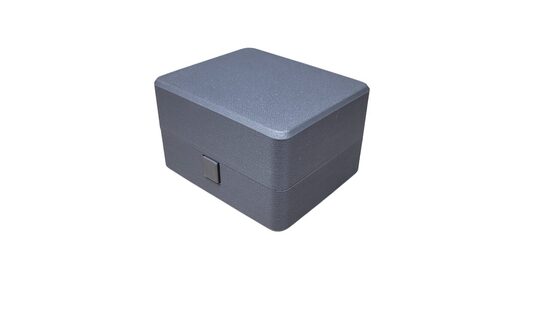 Kaste sīklietām ar vāku | 95x75x55mm | Pelēka krāsa