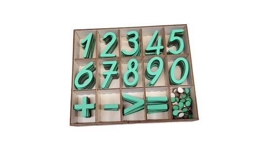 Koka Cipari ar kasti | Koši zaļa krāsā