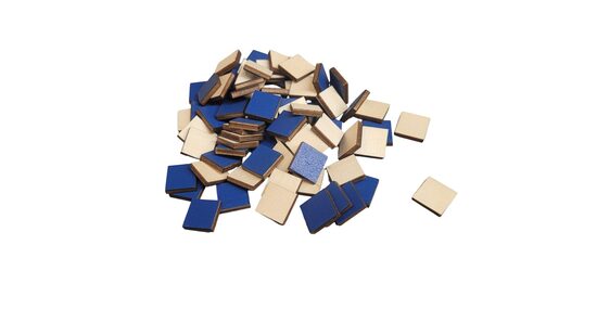 Tumši zili koka kvadrāti pikseļu mākslai | 100 gab | 14x14x3mm