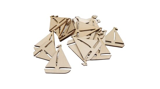 Puidust paadid | 20 tk | 48x40x3 mm