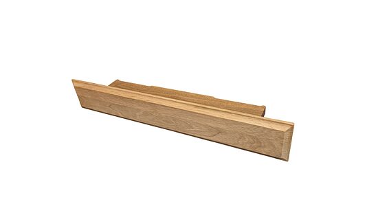 Ozolkoka plaukts | 500 × 100 mm | ar neredzamiem stiprinājumiem