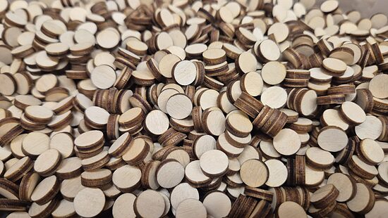 Cercles en bois | Diamètre 10 mm | 100 pièces