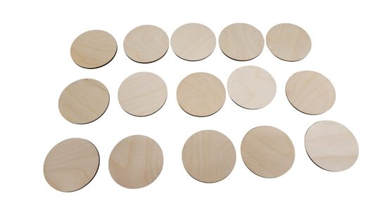 Koka apļi | 15gab. | 70mm Diametrs