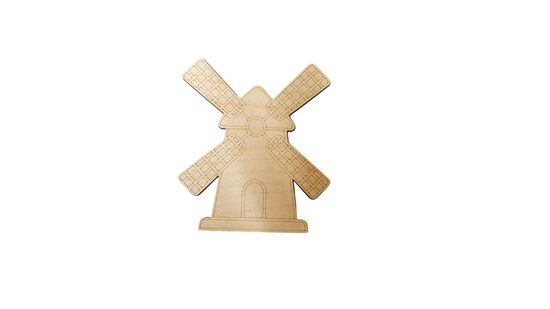 Koka vējdzirnavas | 100x90mm